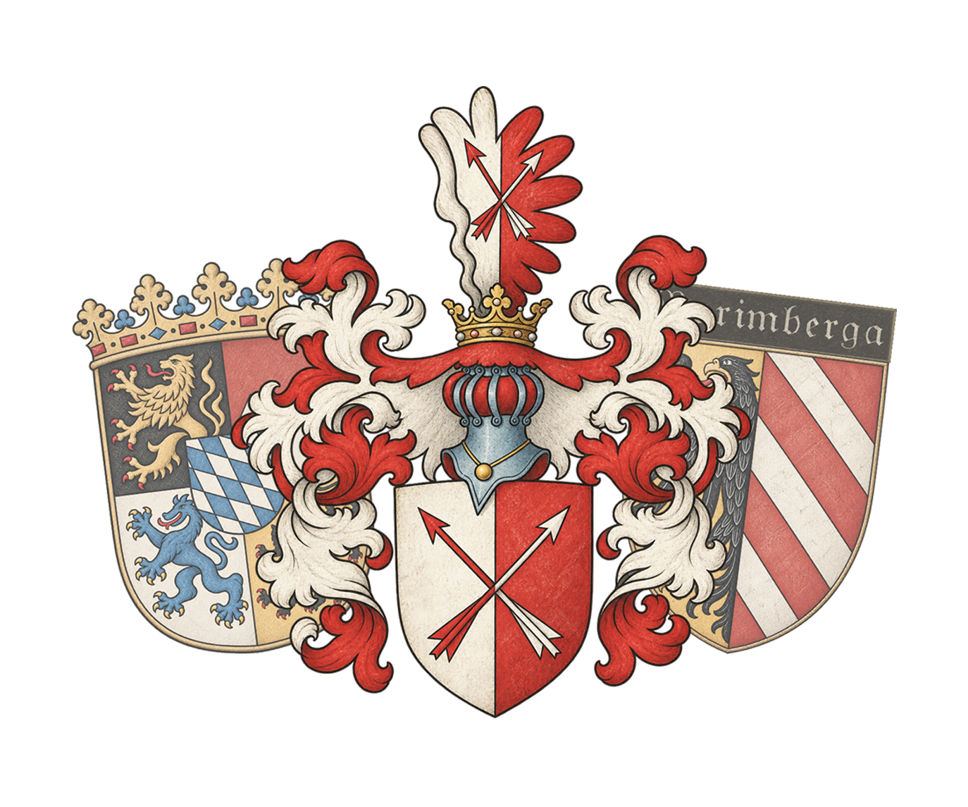 Wappenverbund der Familie Piller